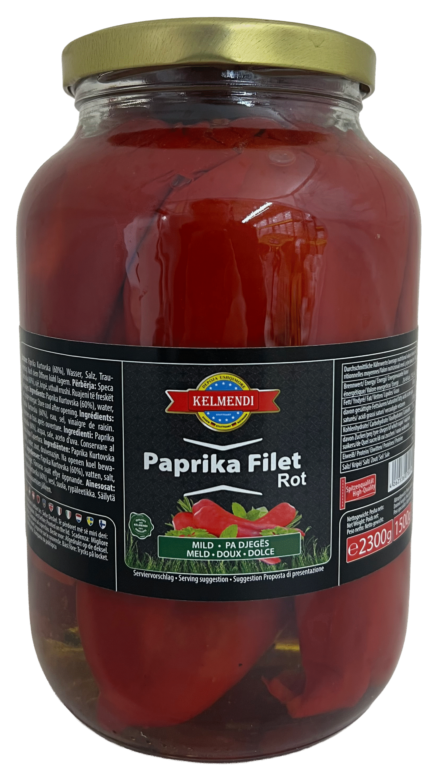Paprika Filet Rot 2.3 Kg (1*6)