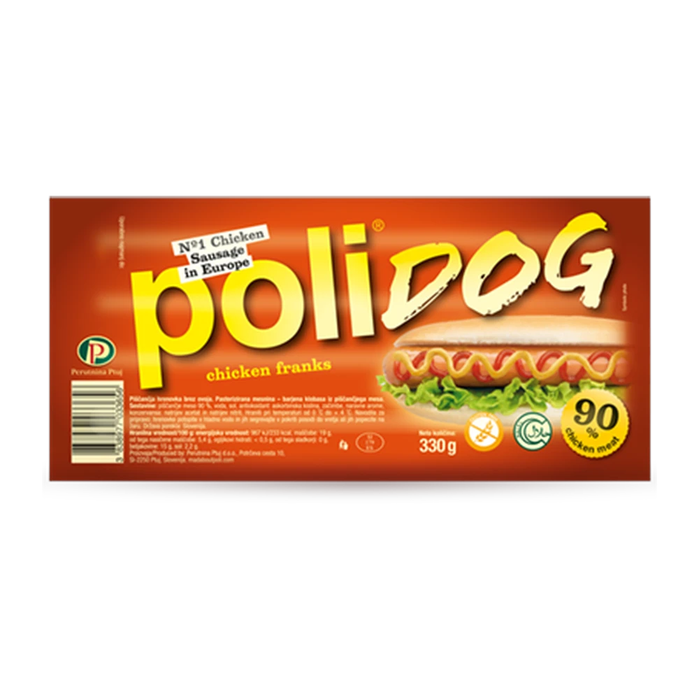 Poli Hotdog 330gr (1*10)