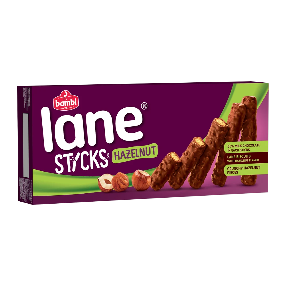 Lane Sticks B Schoko& Hazelnut 125gr (1*24)