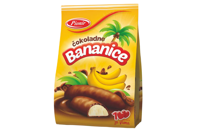 Schokobananen Pionir 150gr (1*12)