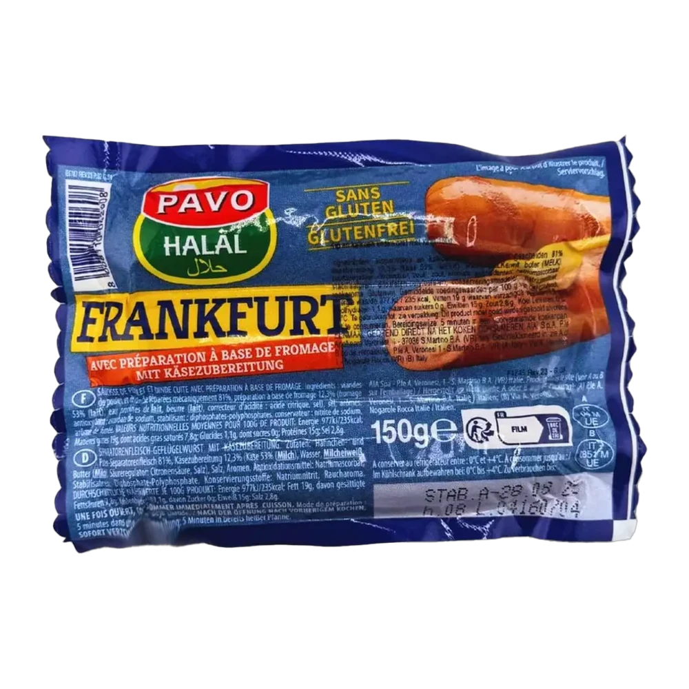 Pavo Formaggio HALAL 150gr(1*25)