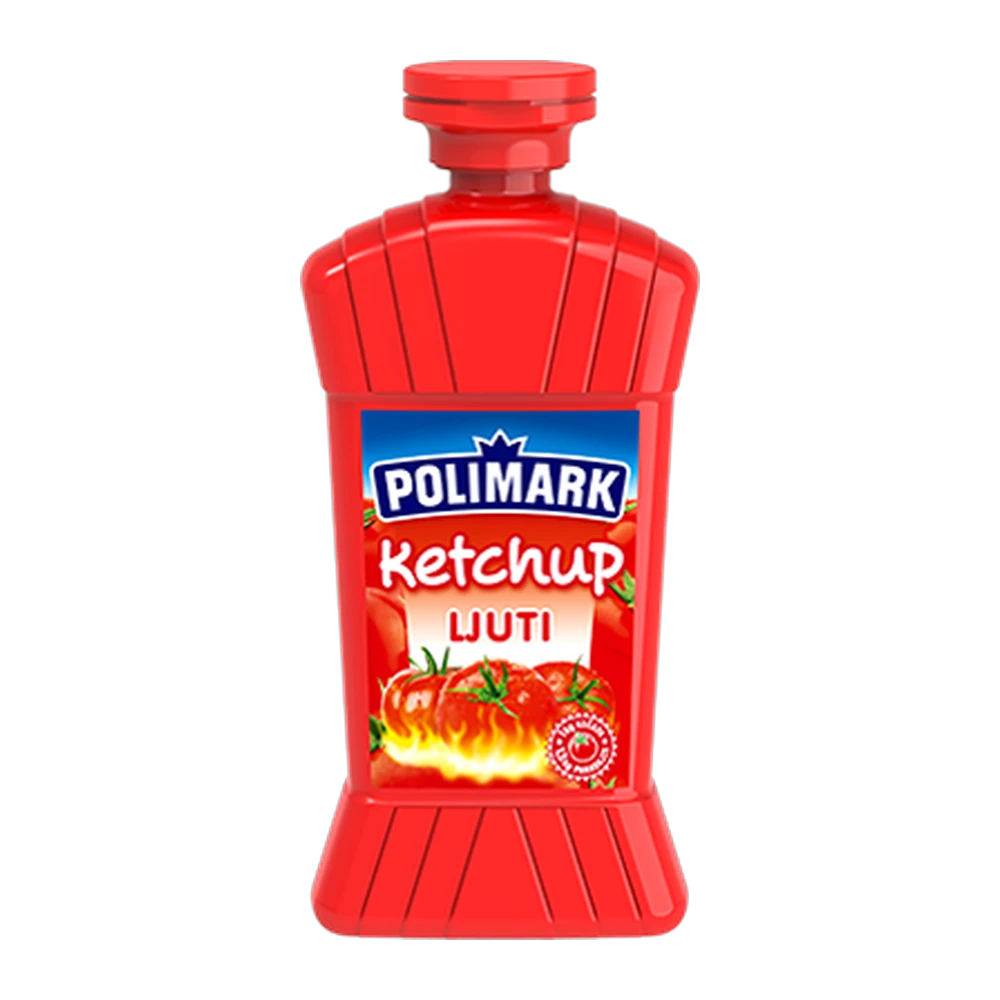 Ketchup Scharf Polymark 500ml (1*12)
