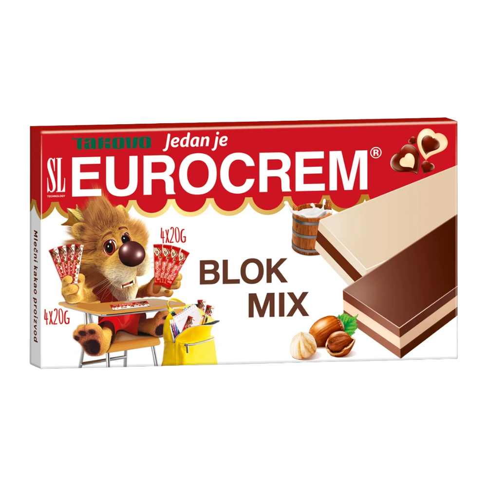 Eurocrem blok mix 160gr(1*14)